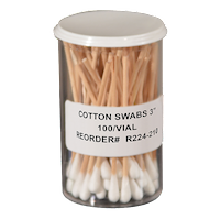 Cotton Swabs 3" 100/Vial - R224210